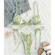 Floral Print Sexy Bikini Swimsuit| String Bandage| SnF Beachwear | SnF Essentials SnF Beachwear